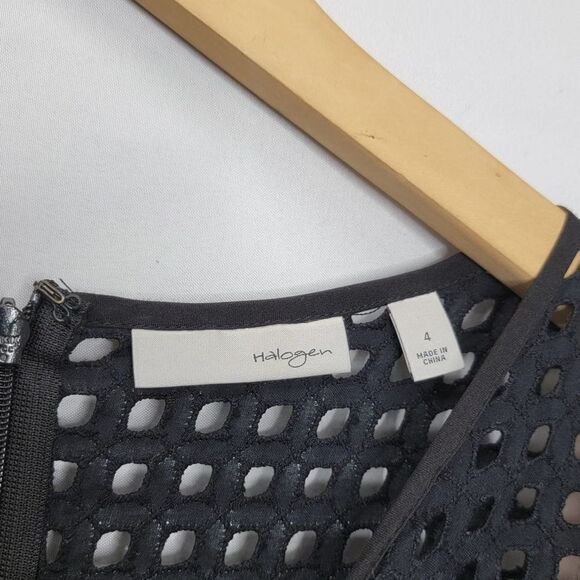 halogen fit and flare sleeveless dress with cutout details Double lined - Picture 7 of 14